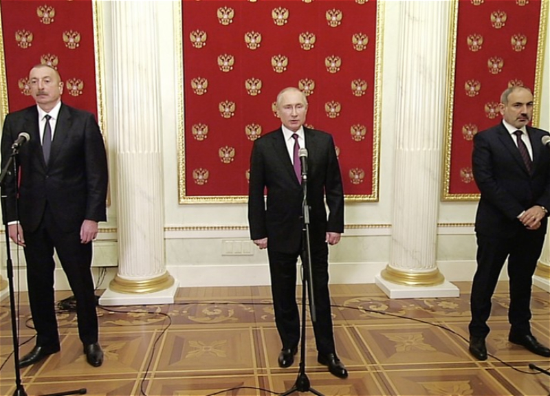 Алиев, Путин и Пашинян проведут сегодня переговоры в Сочи