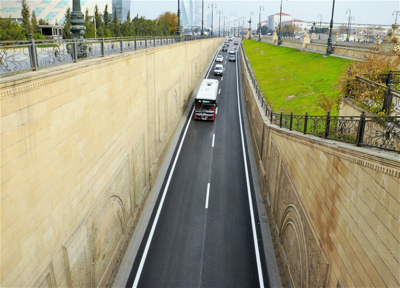 В Баку отремонтированы две дороги - ФОТО