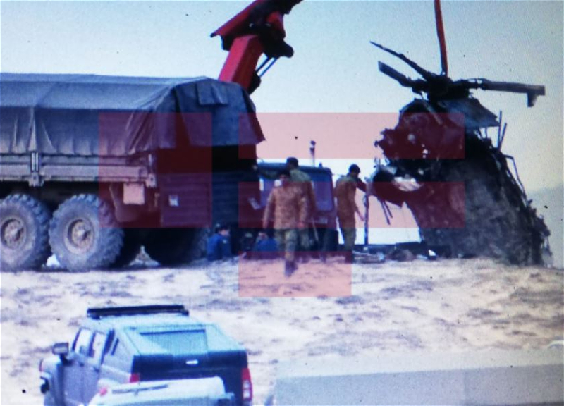 Обломки рухнувшего вертолета Госпогранслужбы убраны с территории - ФОТО - ВИДЕО
