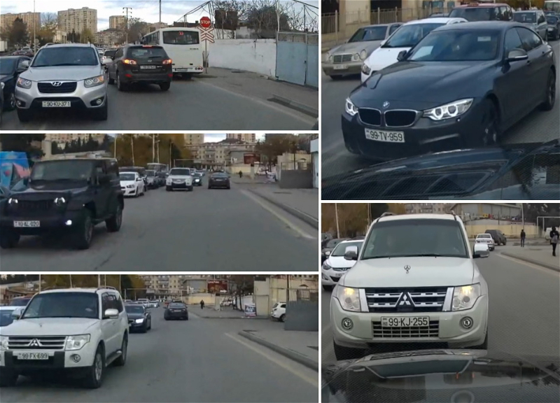 В Баку массово оштрафовали водителей, выехавших на «встречку» - ВИДЕО
