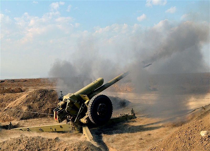 Artilleriya bölmələrində döyüş atışlı təlimlər keçirilib – FOTO – VİDEO