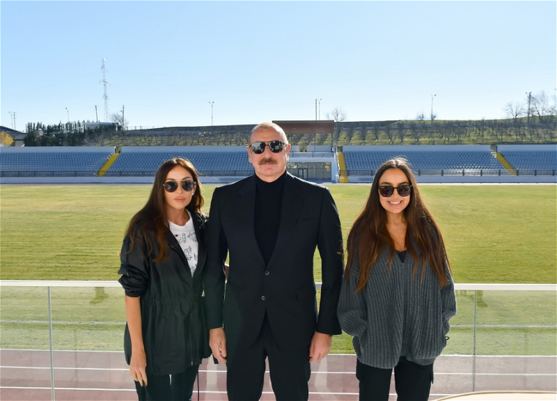 Президент Ильхам Алиев и первая леди Мехрибан Алиева ознакомились с условиями, созданными в Губинском олимпийском спортивном комплексе – ФОТО