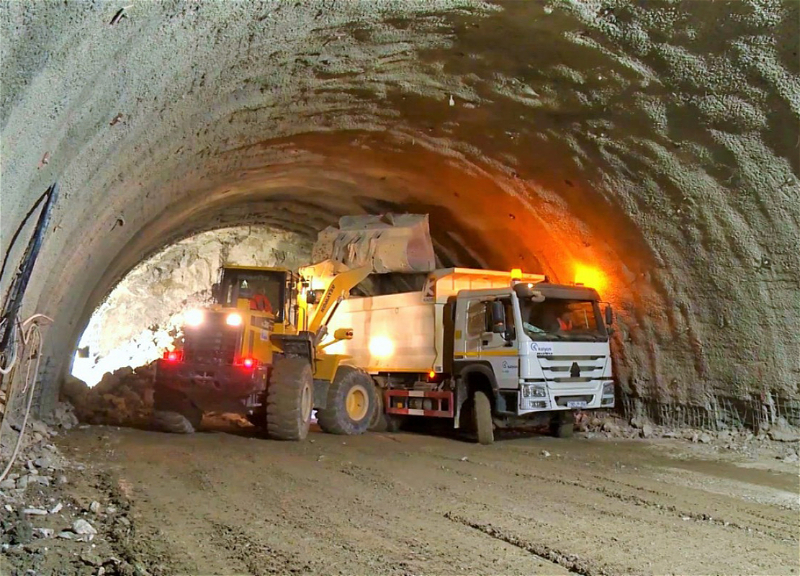 Horadiz-Cəbrayıl-Zəngilan-Ağbənd avtomobil yolunda tunellərin inşasına başlanılıb - FOTO