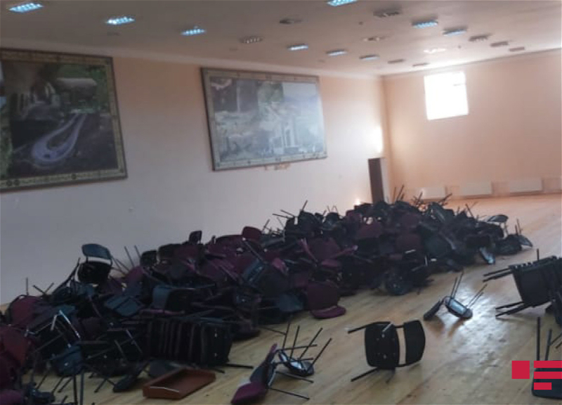 Неизвестные учинили погром в школе в Тертерском районе Азербайджана – ФОТО