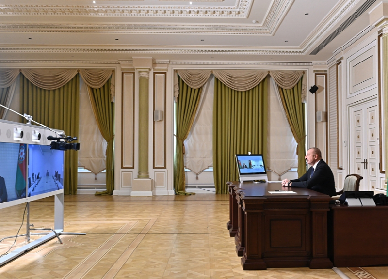 Состоялась встреча в видеоформате Ильхама Алиева и спикера парламента Монтенегро - ФОТО