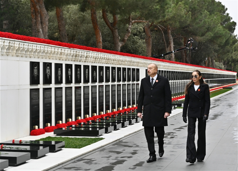 Президент Ильхам Алиев посетил Аллею шехидов - ФОТО - ВИДЕО
