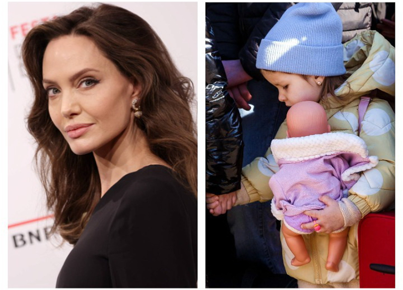 Анджелина Джоли показала беженцев из Украины многомиллионной аудитории в Instagram - ФОТО