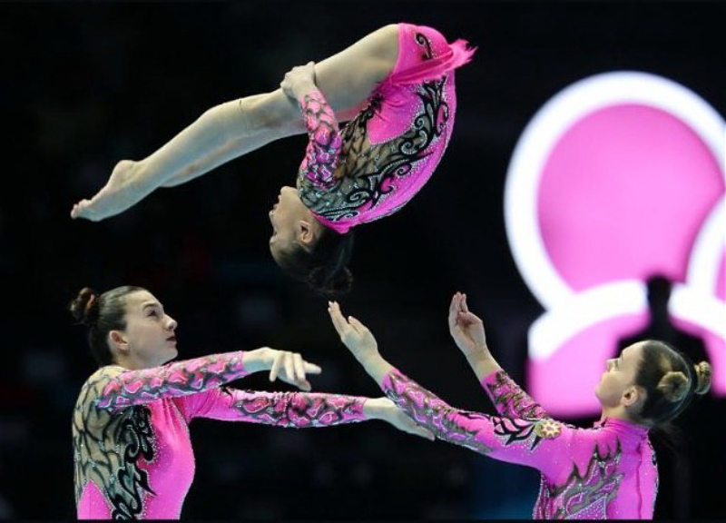 Азербайджанская группа выиграла золото Всемирных соревнований возрастных групп по акробатике - ФОТО