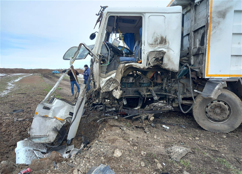 В Физулинском районе мирный житель в грузовике подорвался на мине - ФОТО - ОБНОВЛЕНО