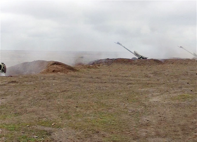 Артиллерийские подразделения Сухопутных войск ВС Азербайджана выполнили огневые задачи – ВИДЕО