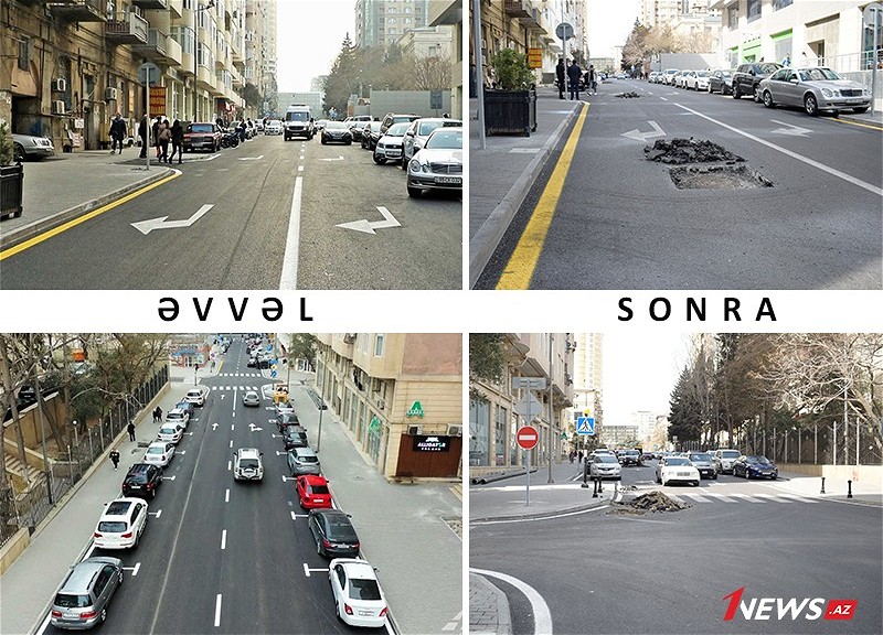 Əsaslı şəkildə təmir olunan Bəsti Bağırova küçəsində asfalt yenidən qazıldı - FOTO