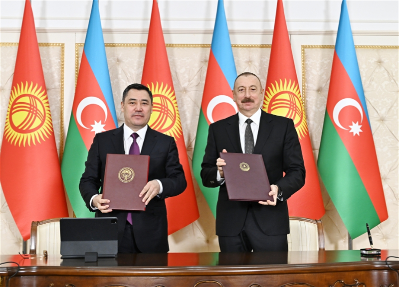 Между Азербайджаном и Кыргызстаном подписано 10 документов - ФОТО