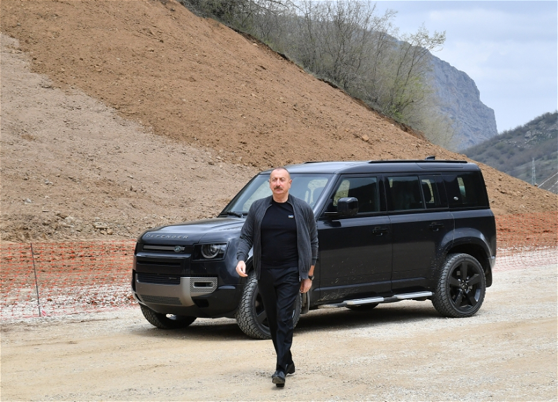 Ильхам Алиев ознакомился с работами в Физулинском, Шушинском районах и в городе Шуша - ФОТО