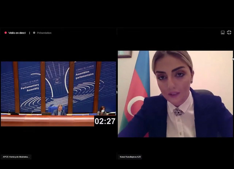Кёнуль Нуруллаева в ПАСЕ: Мы и от Армении ждем адекватных шагов касательно мира - ВИДЕО