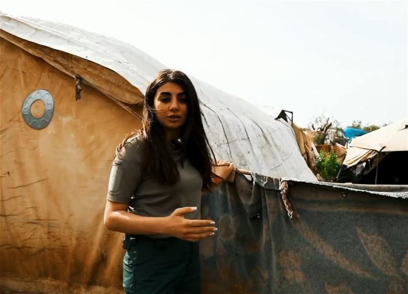 Журналистка AZTV отправилась в Сирию, где провела съемку в палаточных лагерях - ВИДЕО