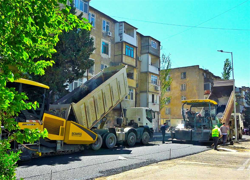 В Баку подходит к завершению капитальный ремонт улицы Тофика Аббасова – ФОТО - ВИДЕО