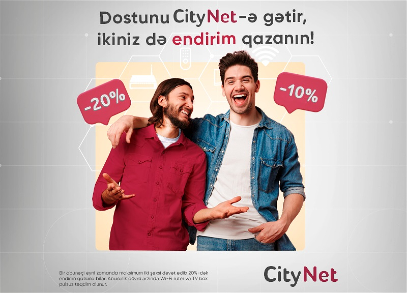 “CityNet”dən 20%-dək endirim