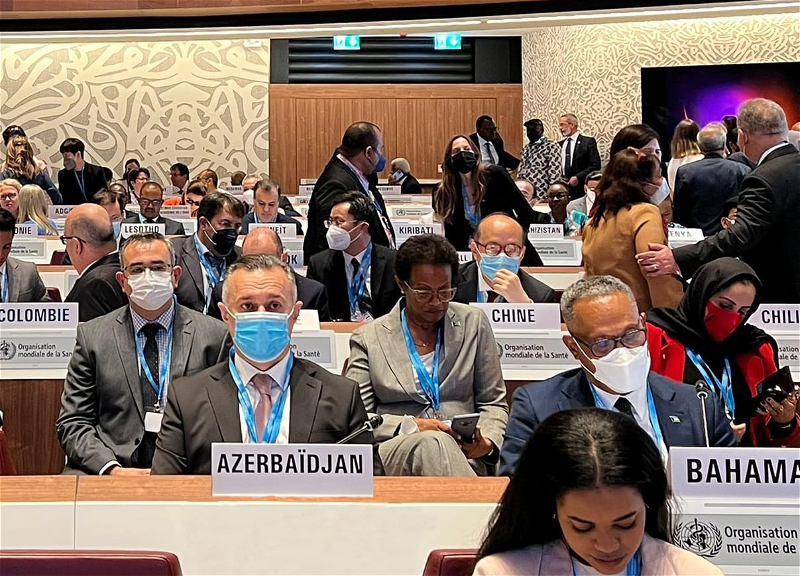 Делегация Минздрава Азербайджана принимает участие в 75-й Всемирной ассамблее здравоохранения - ФОТО