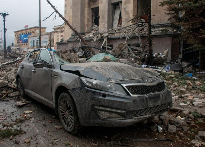 В Украине из-за ракетного обстрела погиб азербайджанец - ВИДЕО