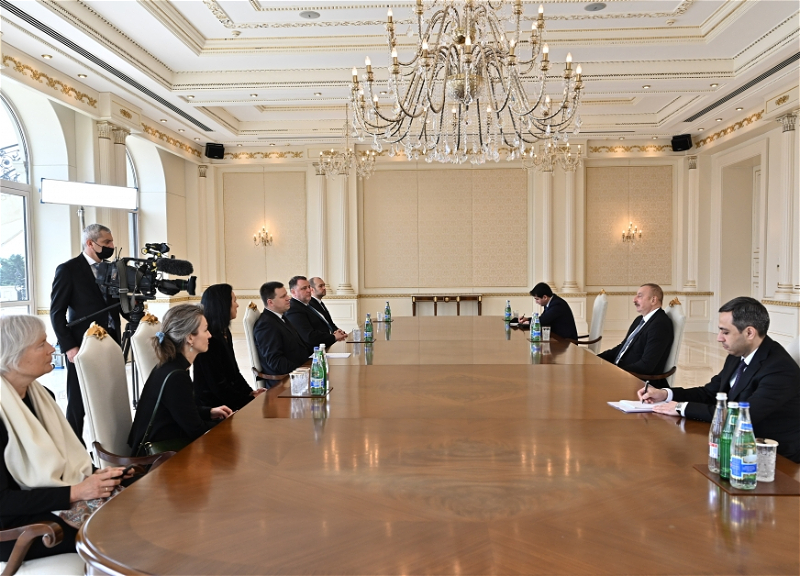 Президент Азербайджана принял председателя парламента Эстонии