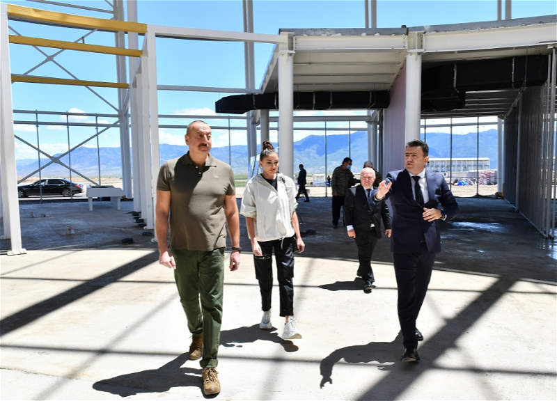 Ильхам Алиев ознакомился со строительными работами Зангиланского международного аэропорта - ФОТО
