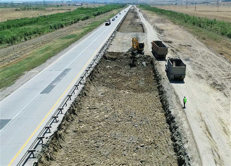Реконструкция автодороги Баку-Губа-госграница с РФ продолжается высокими темпами – ФОТО - ВИДЕО