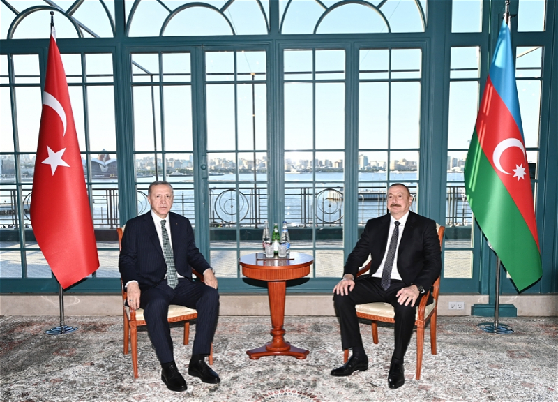 Состоялась встреча Ильхама Алиева с Реджепом Тайипом Эрдоганом - ФОТО