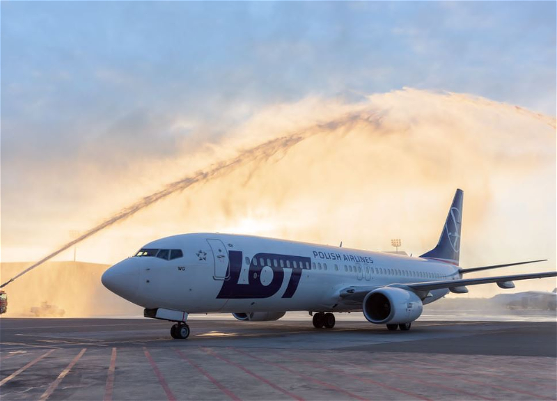 Международный аэропорт Гейдар Алиев принял первый рейс LOT - ФОТО - ВИДЕО