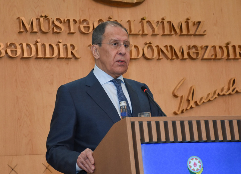 Lavrov: “Sülh sazişi Azərbaycanın təqdim etdiyi təkliflərə söykənir”