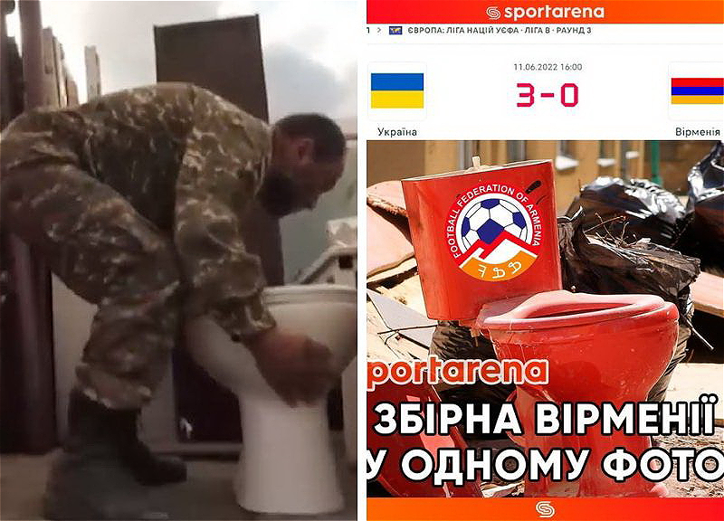 Ukraynada Ermənistan millisini tualetlə müqayisə etdilər – FOTO