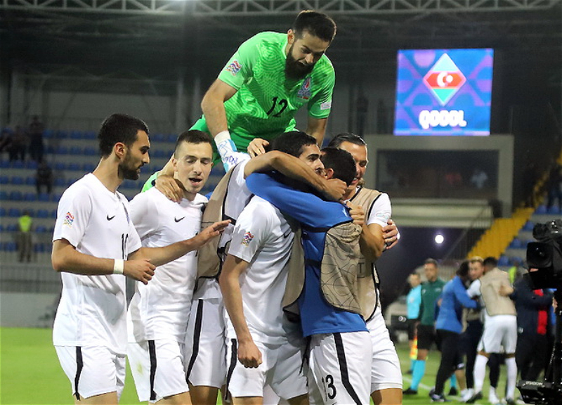 Первая победа сборной Азербайджана в Лиге Наций – ФОТО – ВИДЕО