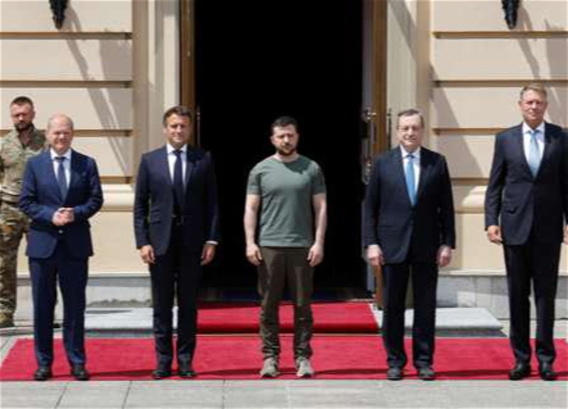 Европейские лидеры встречаются с президентом Зеленским – ФОТО