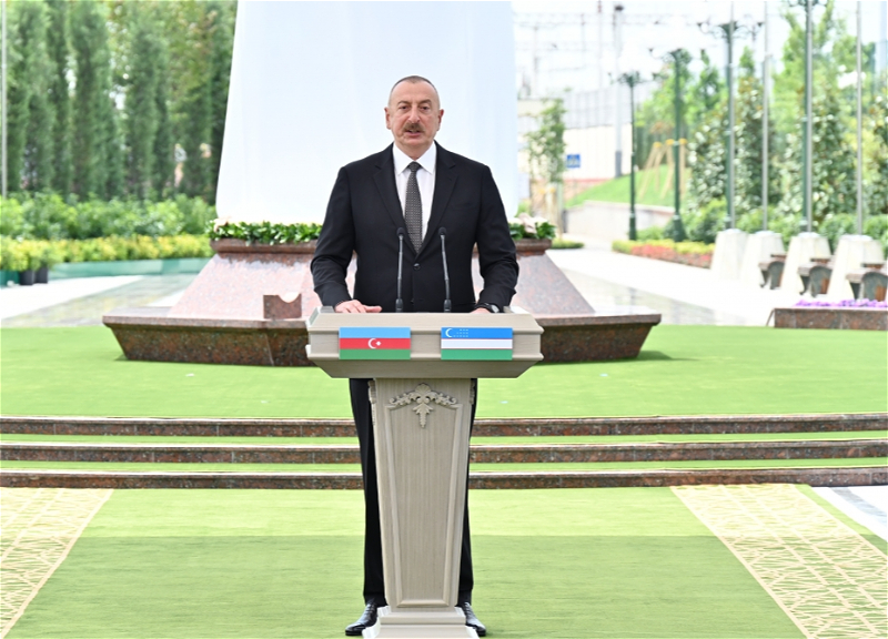 Ильхам Алиев: Площадь Гейдара Алиева в Ташкенте - это истинное братское отношение к азербайджанскому народу