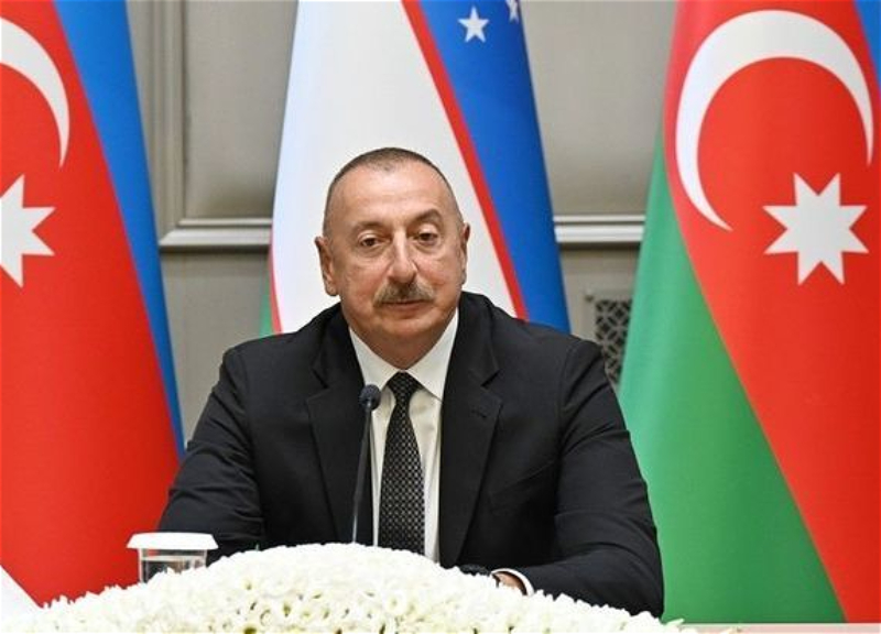 Ильхам Алиев: Азербайджанский народ чувствовал братскую поддержку узбекского народа в самые тяжелые времена