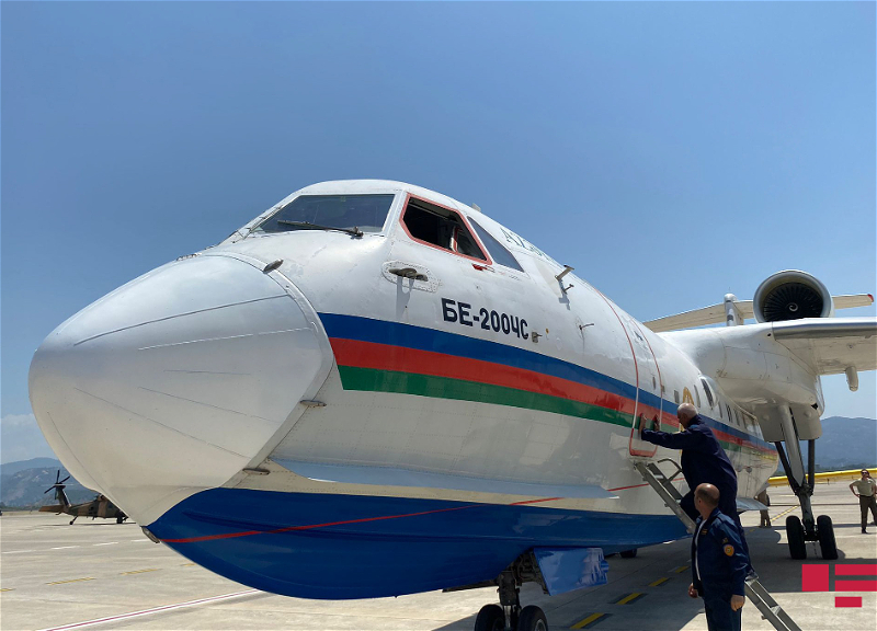 Азербайджанский самолет-амфибия сегодня совершил два рейса в борьбе с огнем в Турции –ФОТО - ВИДЕО