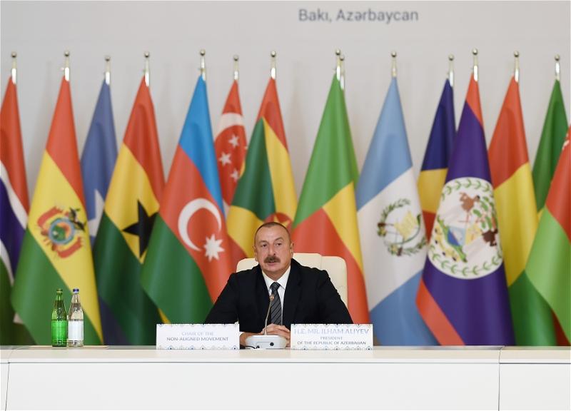 Ильхам Алиев выступил на конференции Парламентской сети Движения неприсоединения - ФОТО - ВИДЕО