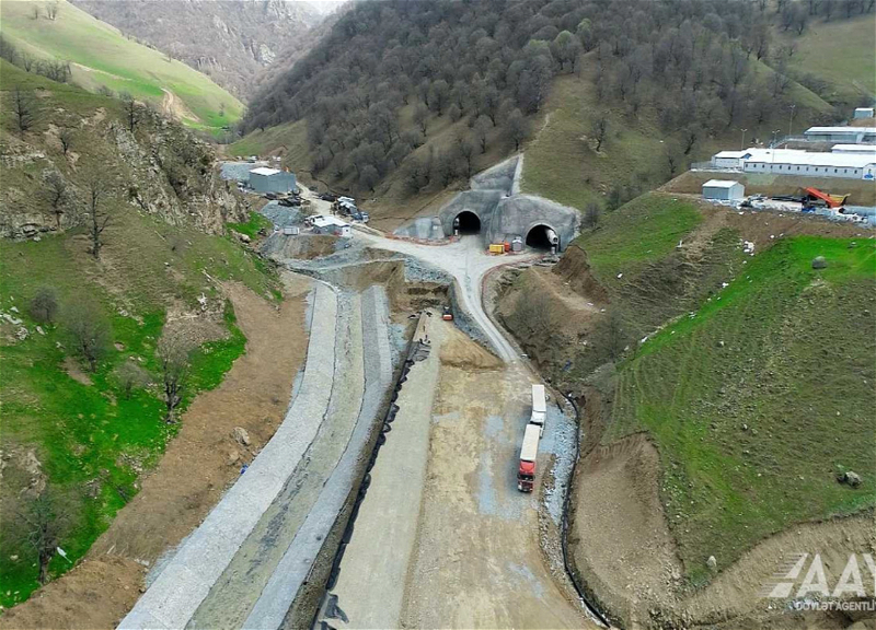 Murovdağ tunelinin tikinti layihəsinin görüntüsü paylaşılıb - VİDEO