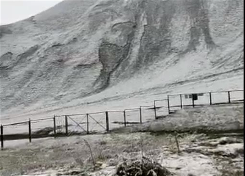 В Азербайджане в июле выпал снег – ВИДЕО