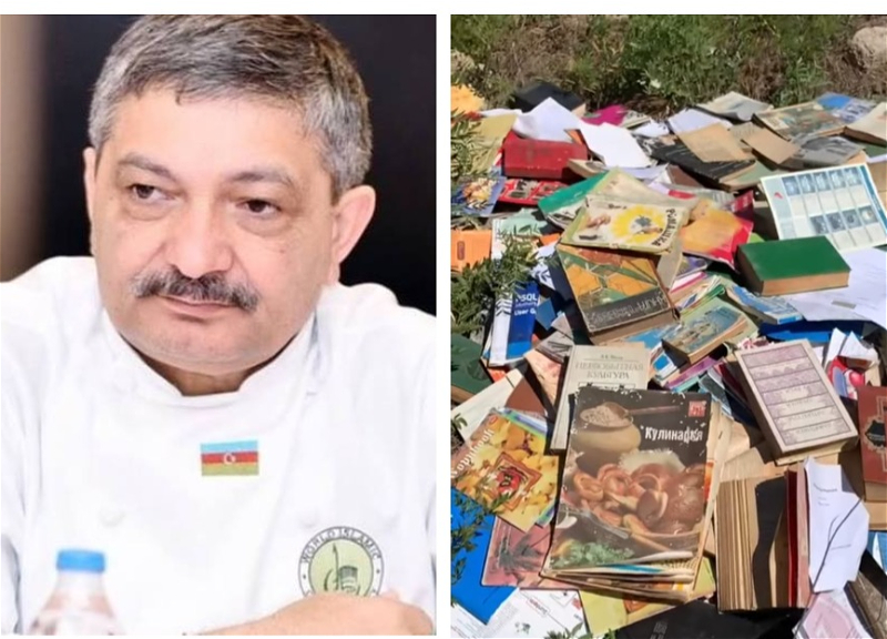 Таир Амирасланов сжигает книги, чтобы успокоить нервы – ФОТО - ВИДЕО