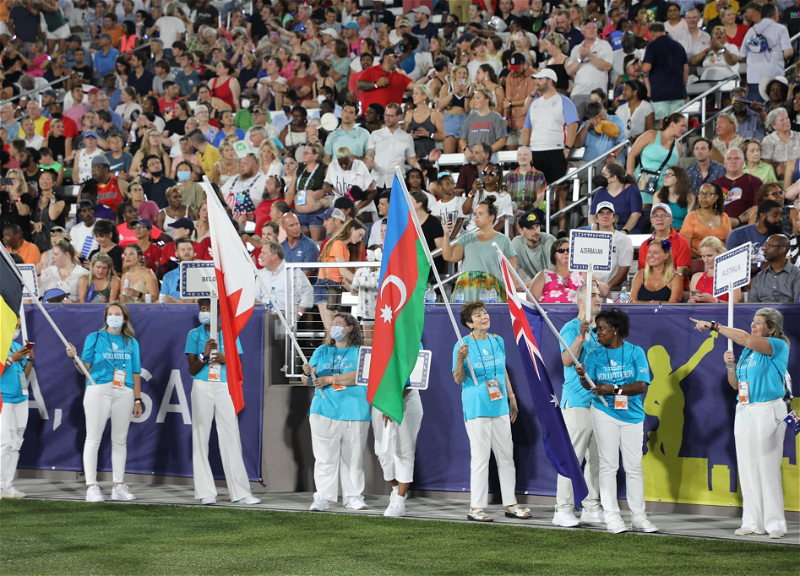 Азербайджанская делегация приняла участие в церемонии открытия Всемирных игр - ФОТО