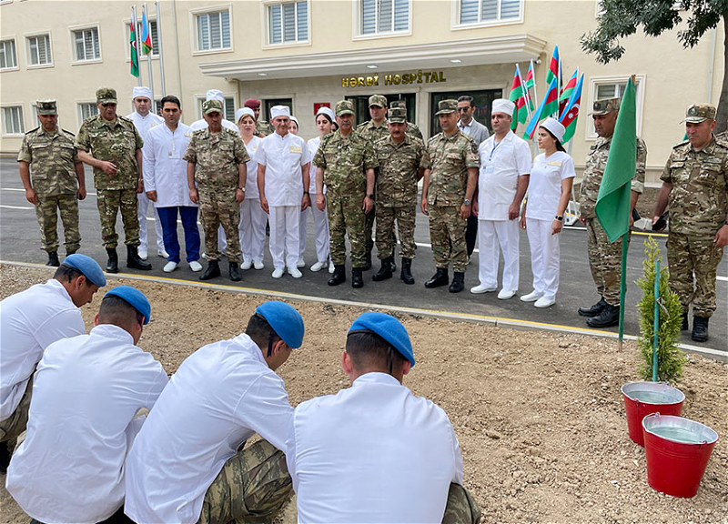 Министр обороны принял участие в открытии нового военного госпиталя на территории Ходжавендского района - ВИДЕО