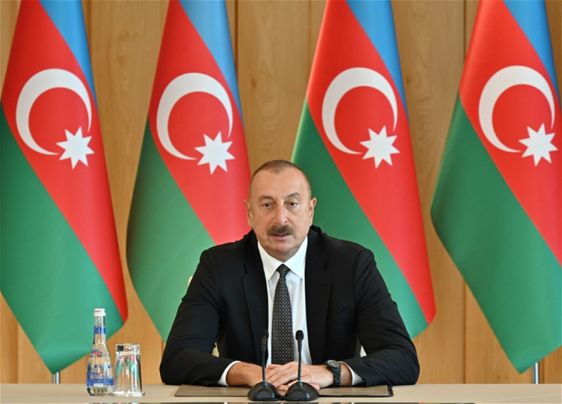 Ильхам Алиев: «До сегодняшнего дня нет технико-экономического обоснования железной дороги, которая будет построена на участке Мехри Зангезурского коридора»