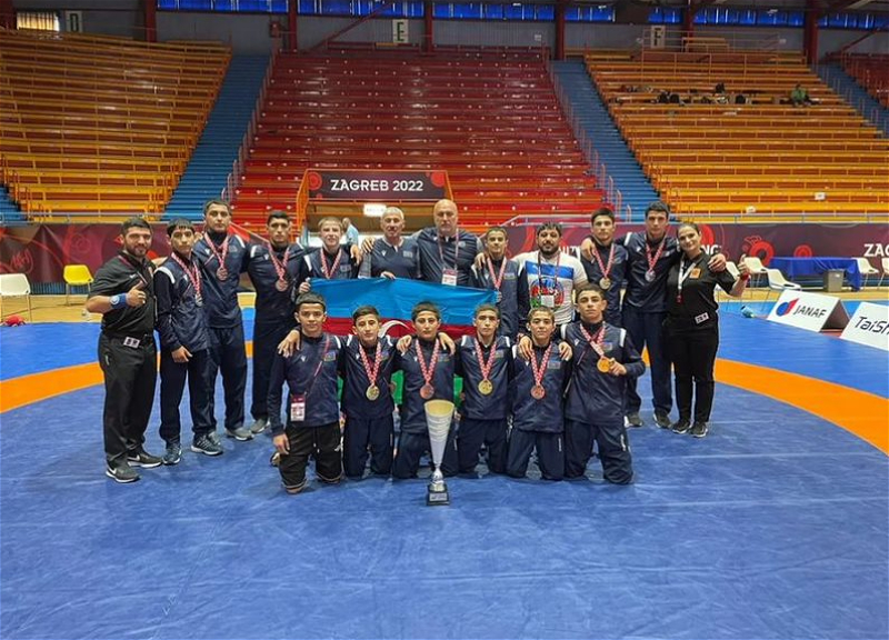 Азербайджанские борцы завоевали 12 медалей ЕВРО и стали первыми в Загребе