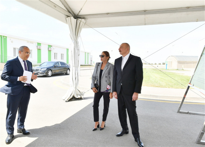 Prezident “Grand-Agro İnvitro” MMC-nin müəssisəsi ilə tanış olub, “Azbadam” MMC-nin emal zavodunun açılışında iştirak edib - FOTO