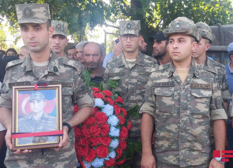 В Шамкире прощаются с погибшим военнослужащим Азербайджанской армии