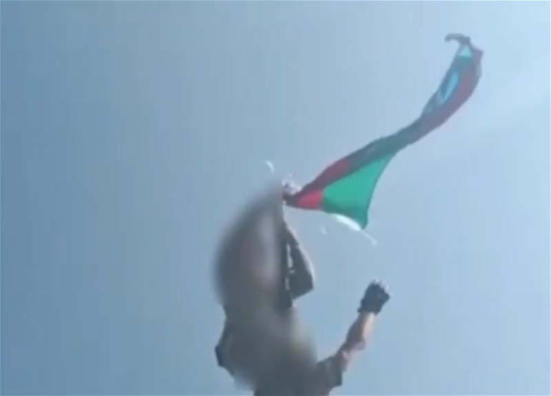 На горе Буздух развевается флаг Азербайджана-ВИДЕО