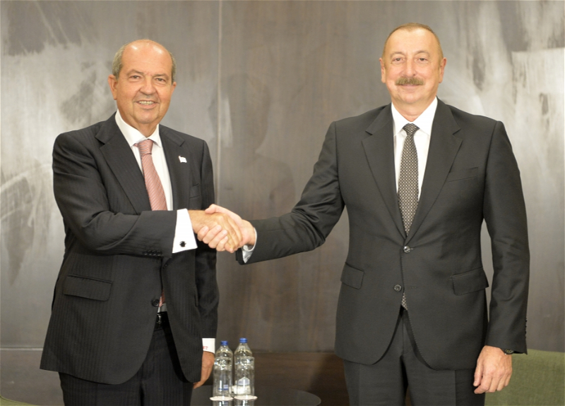 Президент Ильхам Алиев встретился в Конье с Президентом Турецкой Республики Северного Кипра - ФОТО