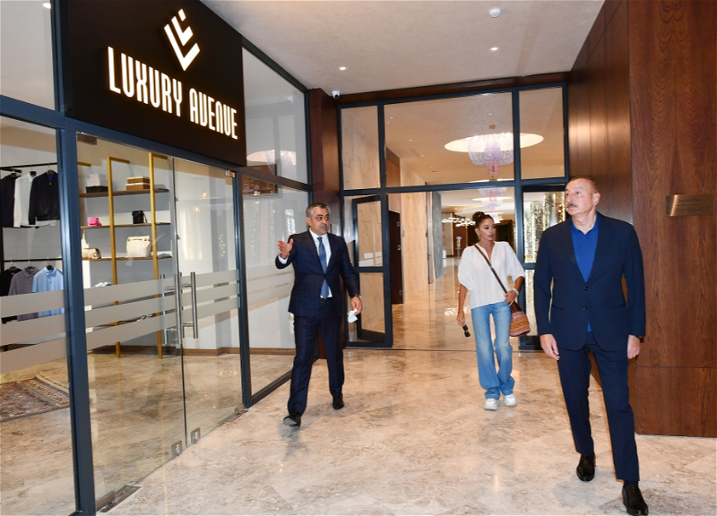 Ильхам Алиев и Мехрибан Алиева открыли отель в Исмаиллы - ФОТО