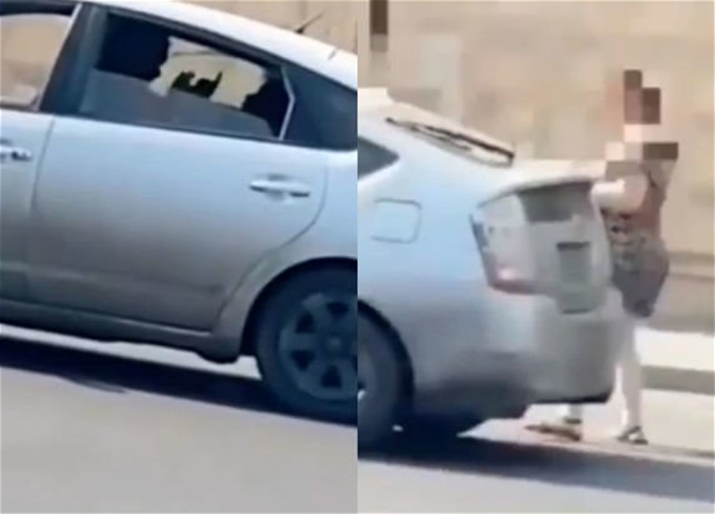 В Баку наказали водителя Toyota Prius, вступившего в конфликт с пассажиркой – ВИДЕО