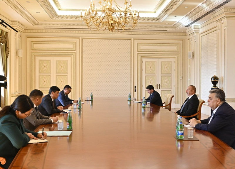 Президент Азербайджана принял зампреда Кабмина Кыргызстана